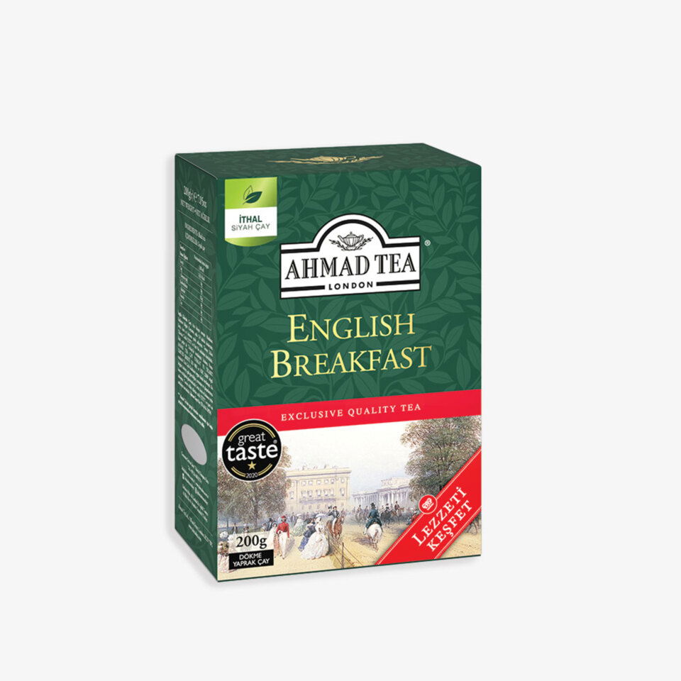 AHMAD TEA ENGLISH BREAKFAST 200 GR-DÖKME
